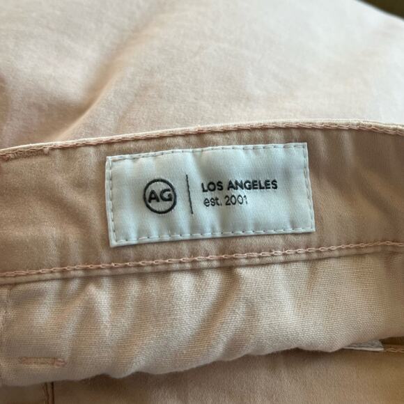 AG Adriano Goldschmied Wanderer Slim Chino Cotton Shorts Vintage Pink 38 NWT - Picture 4 of 15